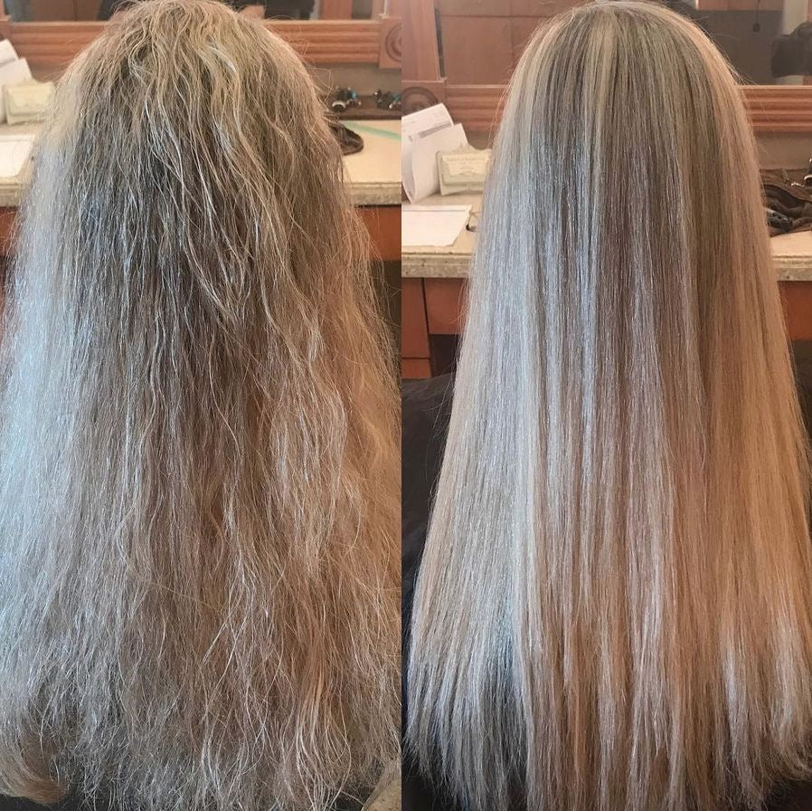 Argan & Keratin Repair Ritual + perie de masaj pentru scalp cadou