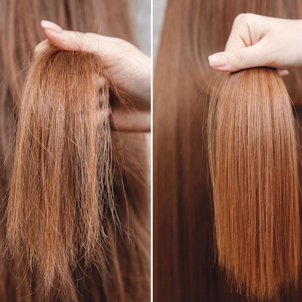 Argan & Keratin Repair Ritual + perie de masaj pentru scalp cadou