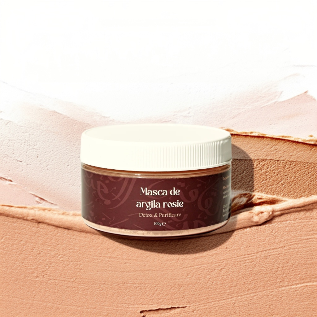 Червена глинена маска