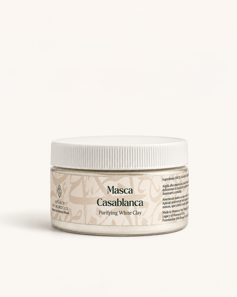 Argilă albă (kaolin) pentru ten sensibil